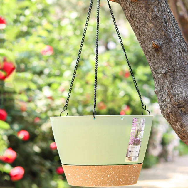 1Db Függő Ültetvényes Virágcserépes Növény Tartó Műanyag Növényi Fogas Fali Edény Virág Kosár Erkély Dekorációk - Image 5