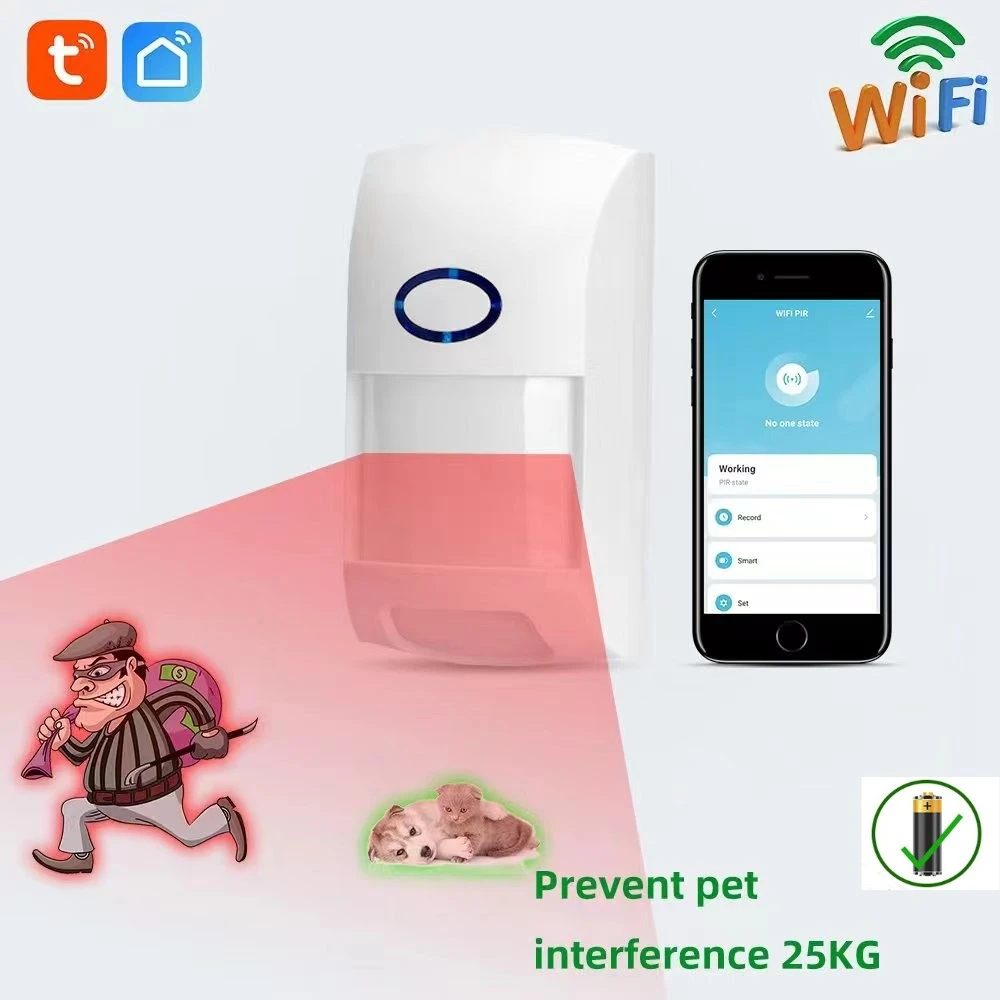 Tuya Smart Home WiFi Motion Detector Burglar Alarm Security Protection ...