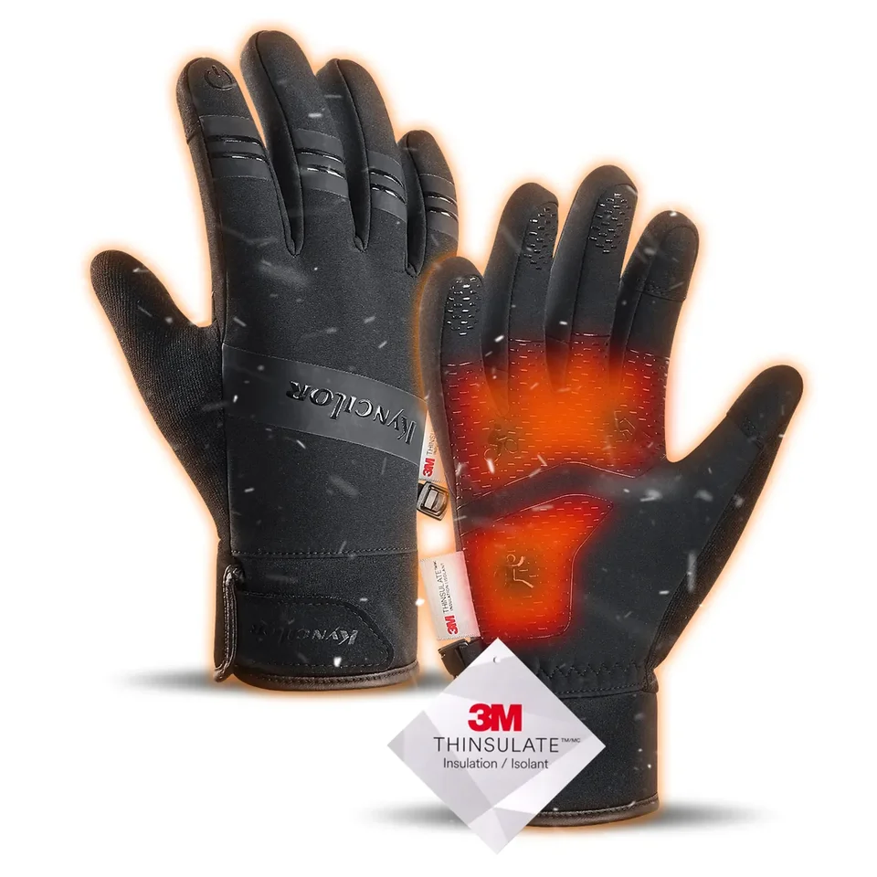 ATERCEL 3M Thinsulate - Guantes De Invierno Para Hombres Y Mujeres, Impermeables, Térmicos, Para Clima Frío, Guantes De Patinaje Para Nieve Y Esquí