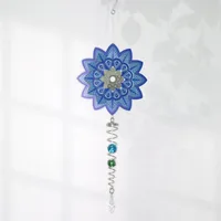 Wind chime mandala 3D rotating wind chime wind turns home garden pastoral gradient decoration creative hanging ornaments 1