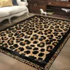 Nordic Style Leopard Decorative Rug for Living Room Large Area Soft Flannel Bedroom Carpet Non-slip Easy Cleaning Study Foot Mat 1