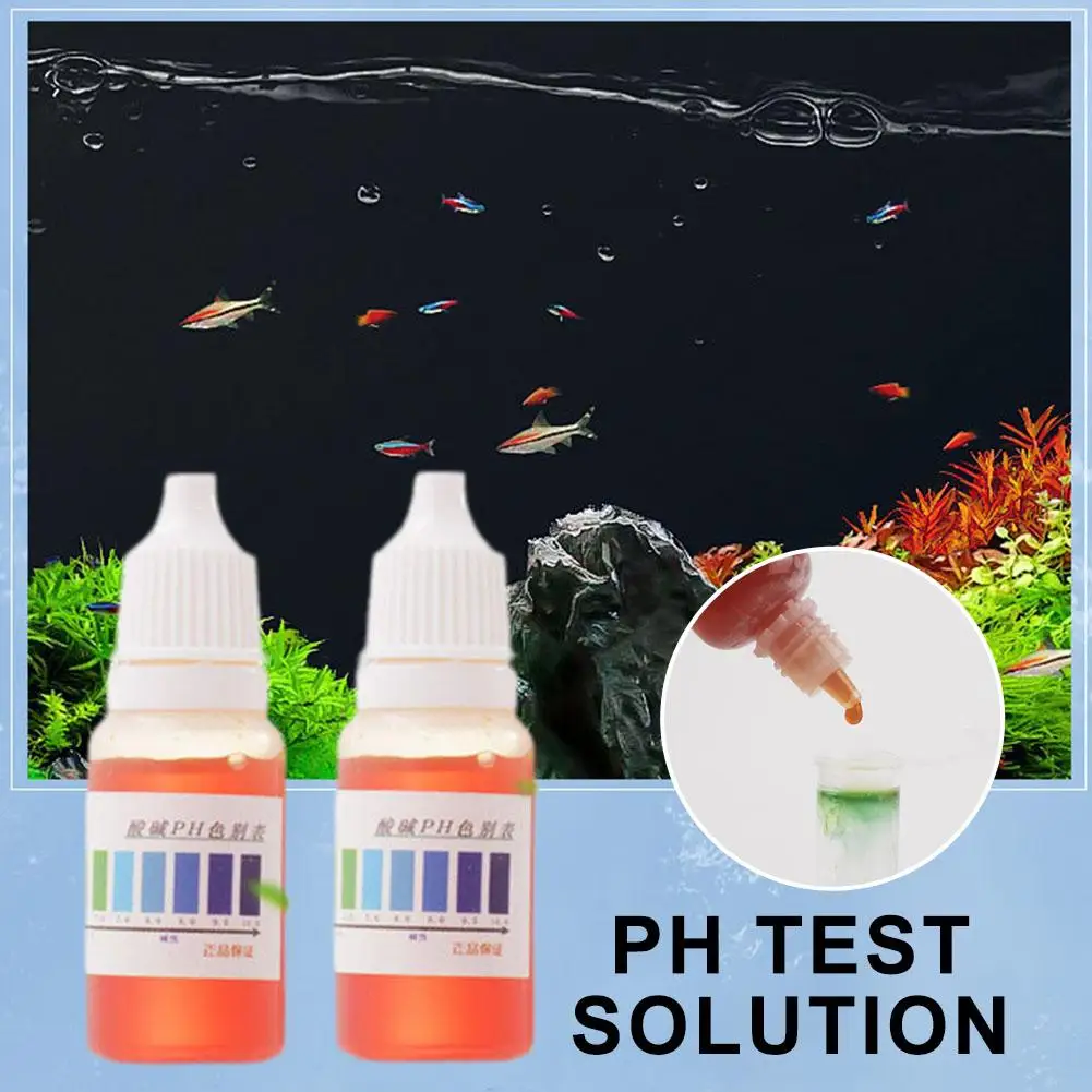 PH Reagent Test Liquid Aquarium Water Quality PH Multifunctional Precision Convenient Solution Detection H1D9