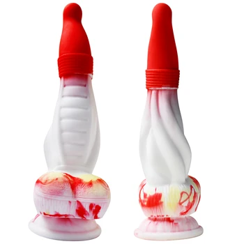 HESEKS Stranger Things Penis Colorful Stranger Creatures Dildos Monster Cock Big Dick Dildos Safety Liquid Silicone Anal Plug 4