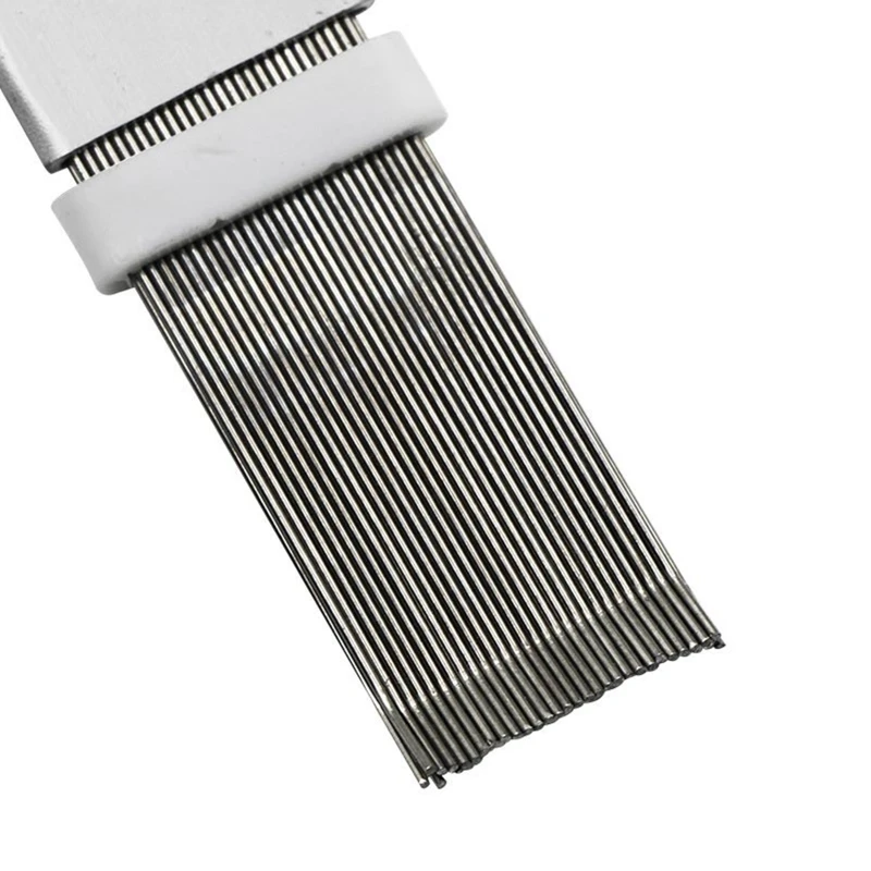 Air Conditioner Condenser Fin Cleaning Brush Coil Condenser Brush AC Fin Comb Stainless Steel Air Refrigerator Fin Brush 4