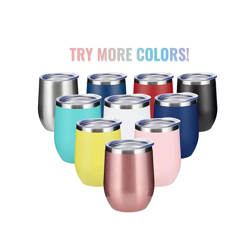 12oz Stanley Stainless Steel Wine Copo Cafe Double Walled Insulated Tumblers With Straw Egg Tumbler Travel Caneca Térmica Tasses