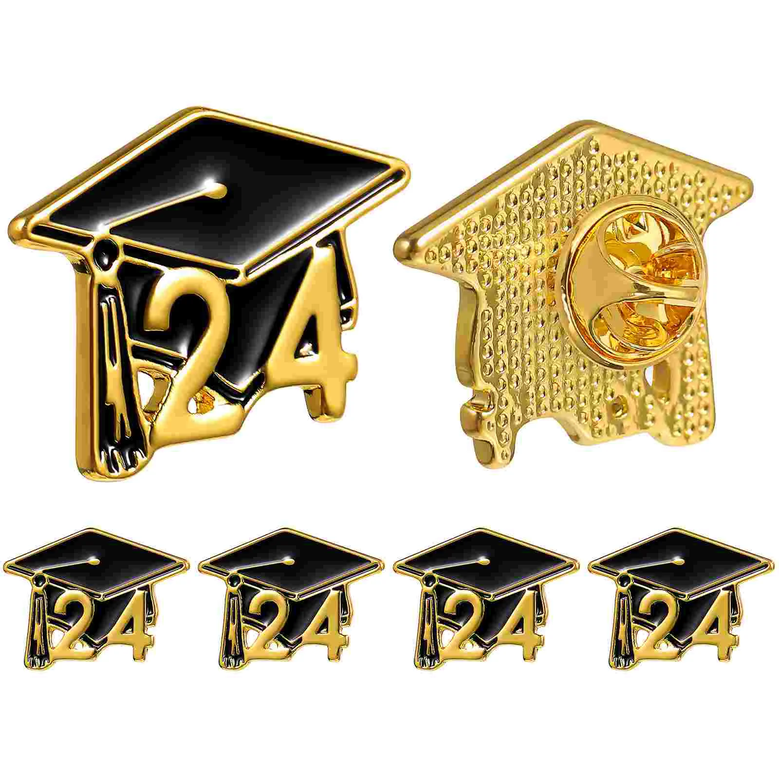 Graduation Cap Brooches Mini Metal Graduation Brooches Lapel Pin Clothes Brooch Pins For Suit Uniform 2.5x1.9x1cm