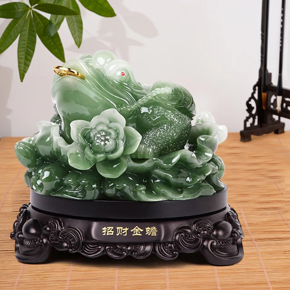 

Money Frog Large Black Jade Chinese Three Legged Toad Feng Shui Fittune Lucky Frog Money Ornament Black Jade Feng Shui Coin