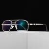 Alloy Glasses Men big Square Myopia Prescription Eyeglasses Women Metal Full Optical Eyewear 2256 SPH 0 -0.5 -0.75 -1.0 TO -6.0 4