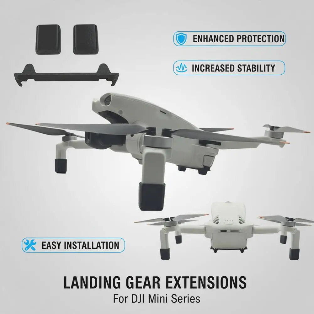 Lot de 2 hauteurs de pieds d'atterrissage rehaussés pour DJI Lito 1/X1, protection anti-rayures