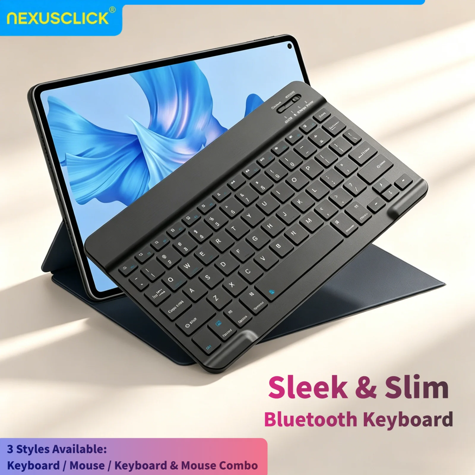Universal Bluetooth Keyboard for Tablets and Mobile Devices