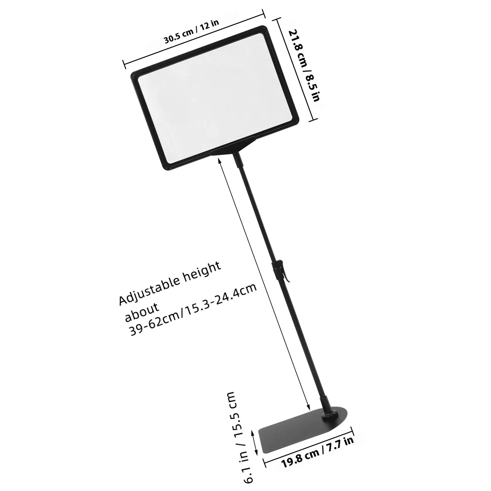 A4 가격표 표시 홀더 선반 가격 라벨 스탠드 지울 수 있는 개폐식 매장 표시 홀더 슈퍼마켓 액세서리