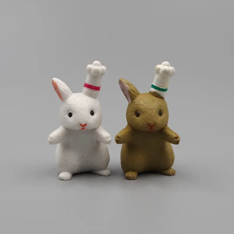 Cute Mini Rabbit Decoration 12Pcs Miniature Hare Animal Figurine Bunny Garden Ornament Micro Landschaft Craft