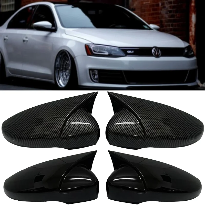 

1Pair Car Side Wing Rearview Mirror Cover For VW JETTA MK6 Volkswagen Passat B7 Scirocco Beetle CC Eos Add-on Mirror Caps Tools