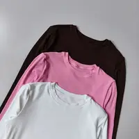 Vêtements de yoga d'automne pour la remise en forme, séchage rapide, évacuation de l'humidité, hauts de sport pour femmes, vêtements de yoga, Pilates 2