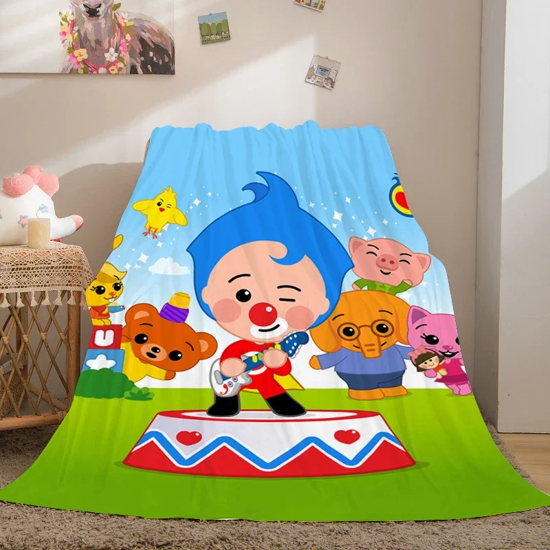 Cute Flannel Blanket Sofa King Size A-Plim A-Plim Warm Bed Fleece Camping Fluffy Soft Blankets for Winter Microfiber Bedding 2