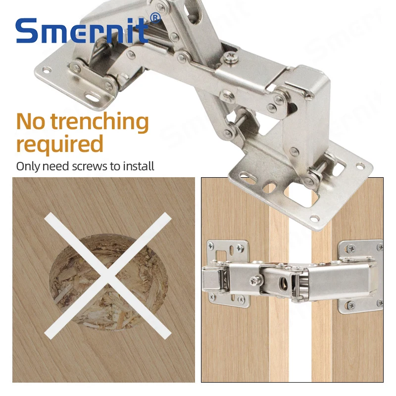 Hinges Furniture Fittings No Punch for Kitchen Cabinets Cupboard Wardrobe Door Hinges with Screws Furniture Hardware furniture hinge cabinet door hinges cabinet hinges