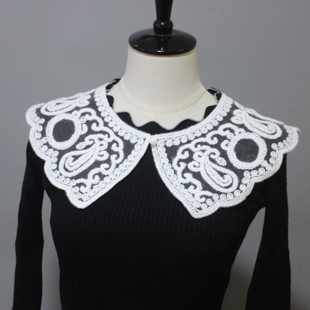 

Ladies Fake Collar for Women Shirt Lapel Blouse Tops Detachable Collar Shoulder Wrap Necklace Half-Shirt Fake Collar Shawls