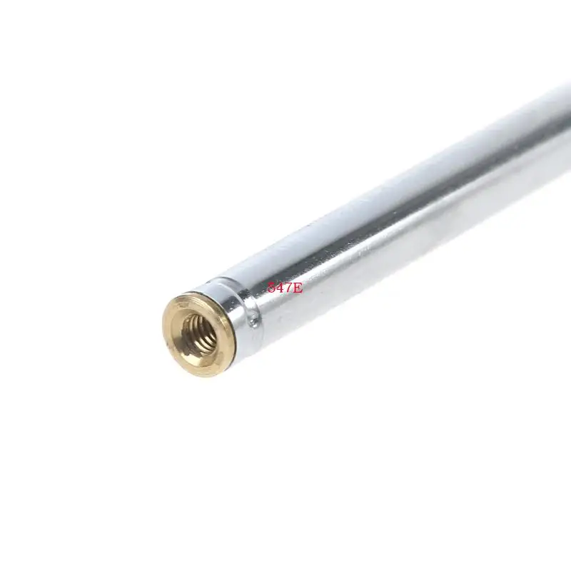 547E Stainless Steel 5 Section Telescoping Aerial Antenna Radio Universal HDTV Radio Telescopic Aerial Antenna Adapter