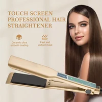 Professional Hair Straightener Touch Screen Flat Iron Hair Straightening  Styling Tools MCH Wide Plate Keratin Hair Straightener 2