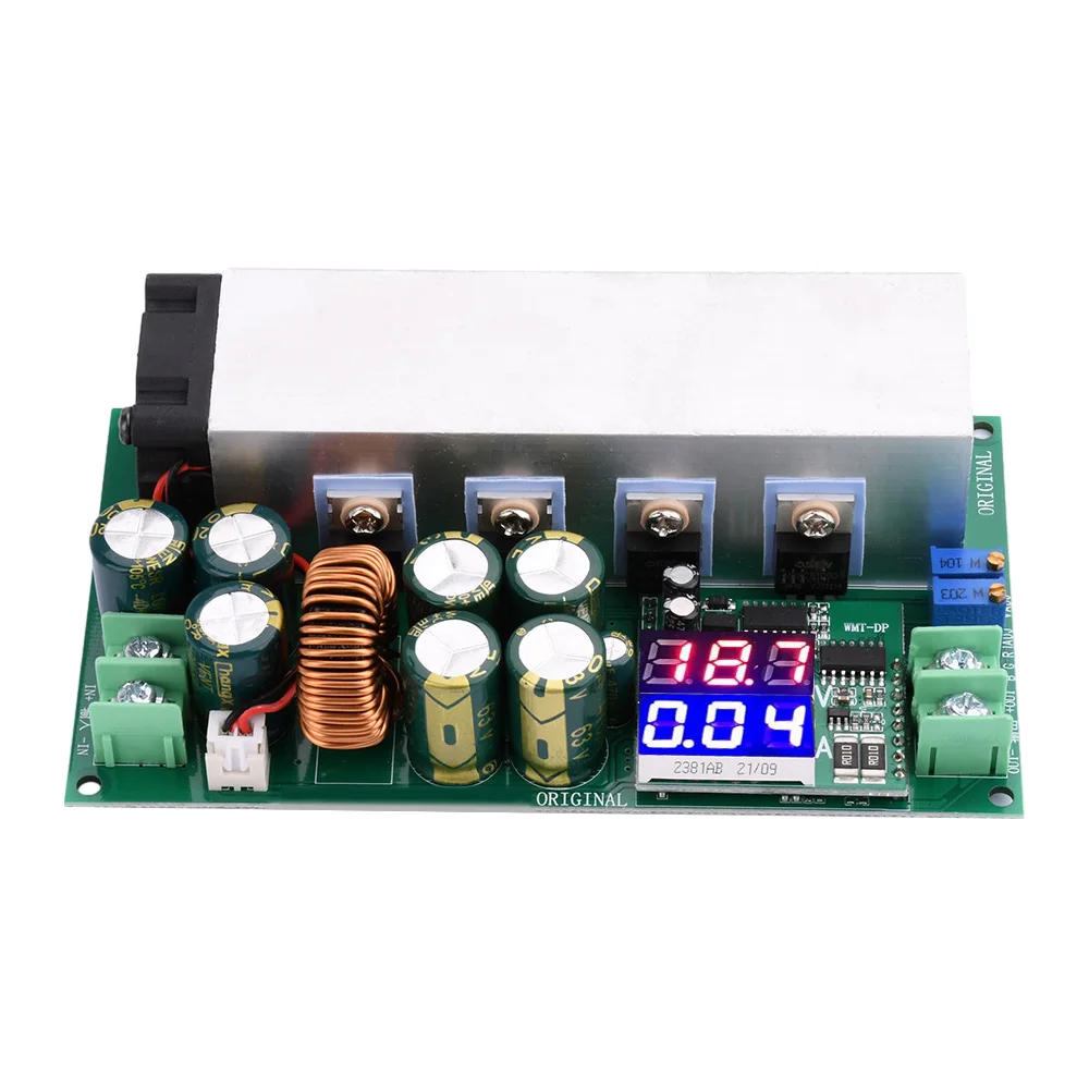 

DC12-80V 20A 600W Adjustable Buck Power Module Constant Current Voltage Power Board with Voltage and Current Display