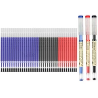 Haile 43Pcs/Lot Gel Pens Refill Set Finance Pen  0.35mm Ultra Fine Signature Writing School Office Japanese Stationery Supplies 1