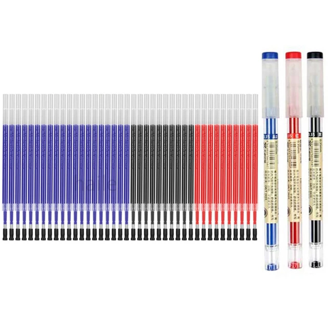 Haile 43Pcs/Lot Gel Pens Refill Set Finance Pen  0.35mm Ultra Fine Signature Writing School Office Japanese Stationery Supplies 1