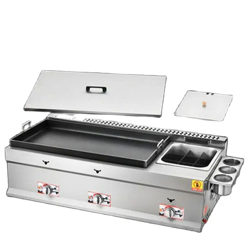 Commercial Grill Deep Fryer Flat Griddle