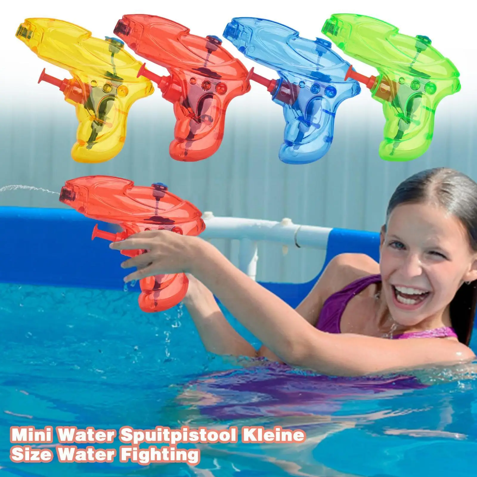 Mini Pistola Ad Acqua Per Bambini Plastica Trasparente Acqua All'Aperto Spiaggia Nuoto Battaglia Regalo Gioco In Piscina Piccola Pistola Ad Acqua Gioc
