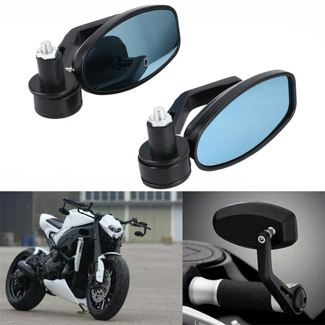 Rétroviseurs latéraux d'extrémité de guidon de moto, adaptés pour  DucSaufor, Honda, Yamaha, 7/8 , 1