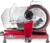 Premium 320W Electric Meat Slicer 10-Inch in Red with Non-sticky Teflon Blade, Frozen Meat/Deli Meat/Cheese/Food Sli 2
