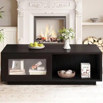 Rustic Storage Coffee Table 8