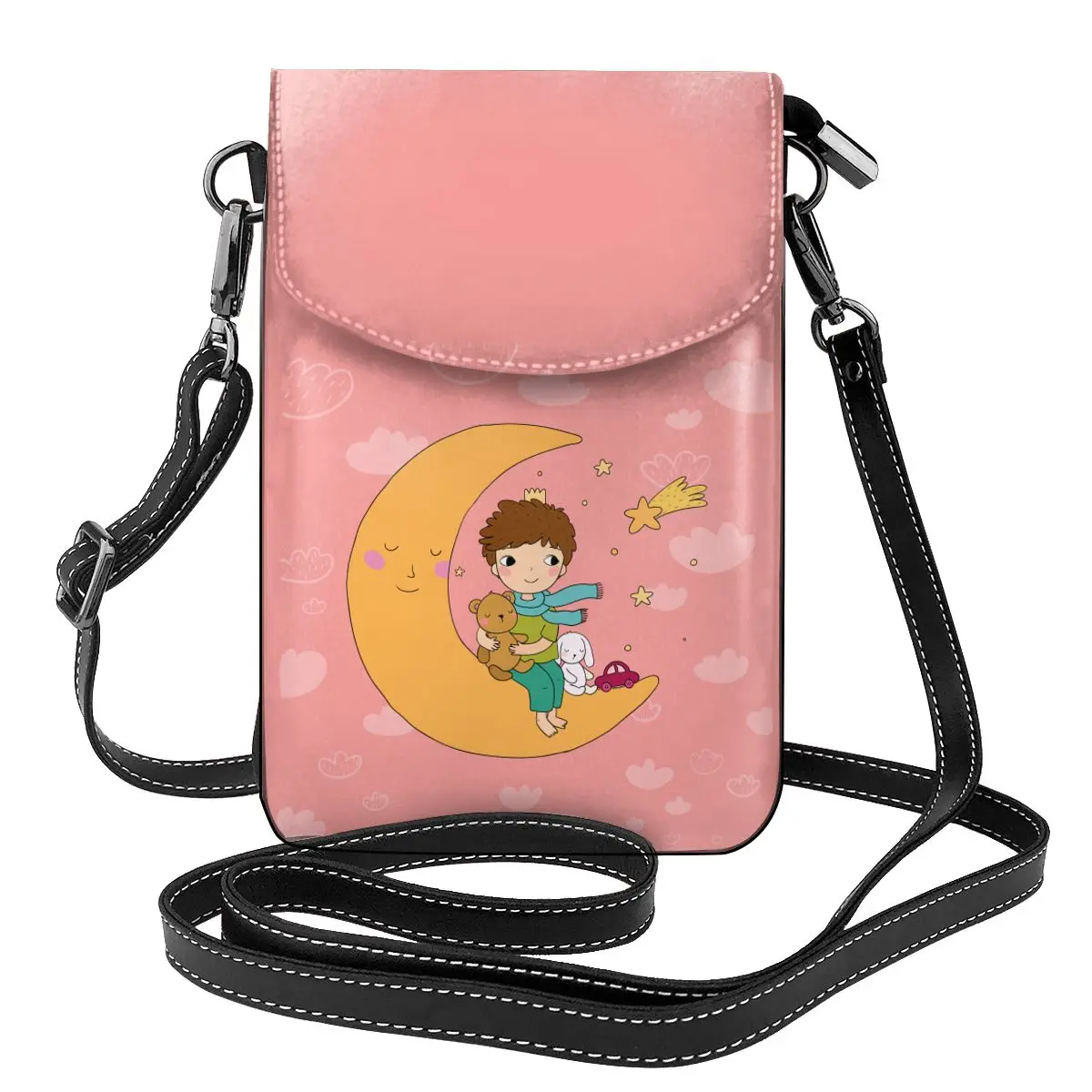 

The Little Prince Shoulder Bag Cute Cartoon Work Student Women Bags Bulk Stylish Leather Purse Christmas Gift