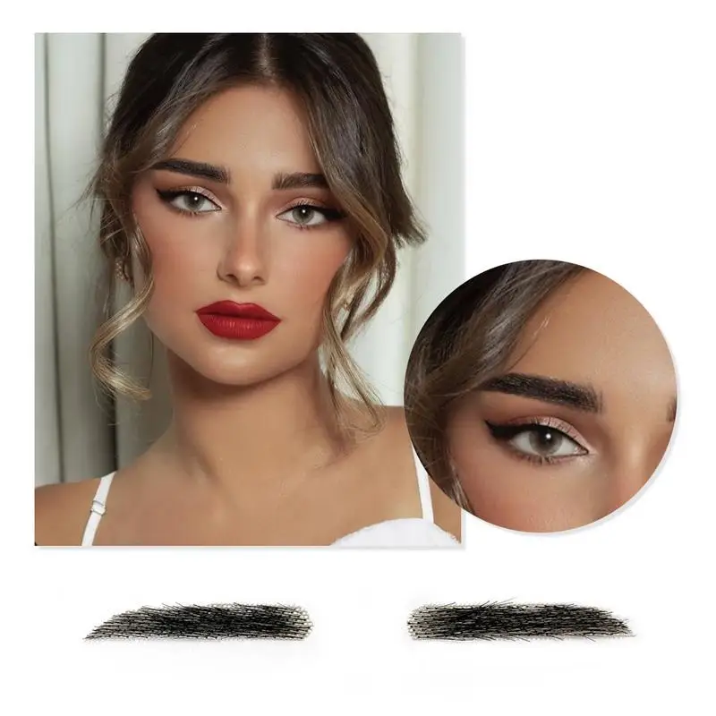 

Natural False Eyebrows Waterproof Brow Tattoo Sticker Long Lasting Natural Real Hair Waterproof Fake Eyebrows Stickers