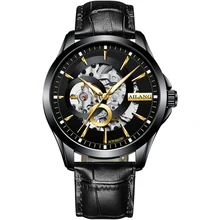 

AILANG Fashion Business Men's Mechanical Watches Luxury Gold Luminous Pointer Personality Men's Watches Skeleton Waterproof 205