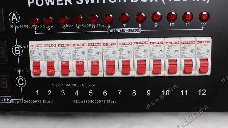 12 channels 4000W through box 4kw dimming table distribution box, power supply s