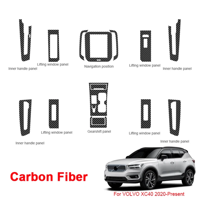 Car Interior Sticker For Volvo XC40 2020-2025 Lifting Window Panel Decal  Gear Steering Wheel Protective Film Auto Accessory - AliExpress