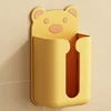 1Pcs Cartoon Plastic Tissue Box Organizer Bathroom Living Tissue Box Holders Wall-mounted Paper Drawer Kitchen Storage Boxes 5