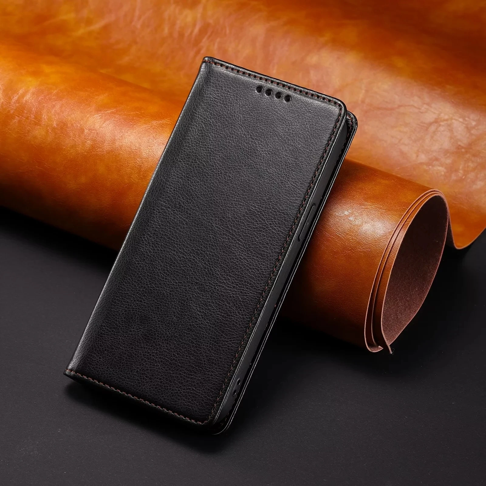 Leather Wallet Magnetic Flip Cover