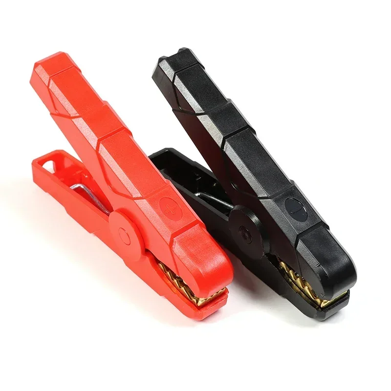 Crocodile Clips Set Car Caravan Van Battery Test Lead Clips Plug Power 30A 50A 100A 300A Black Red Alligator Clip Connector alligator clips