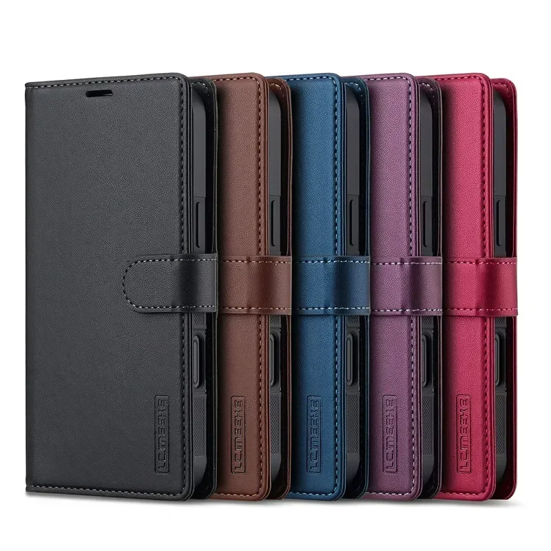 Premium Magnetic Flip Leather Phone Case with Wallet Card Holder