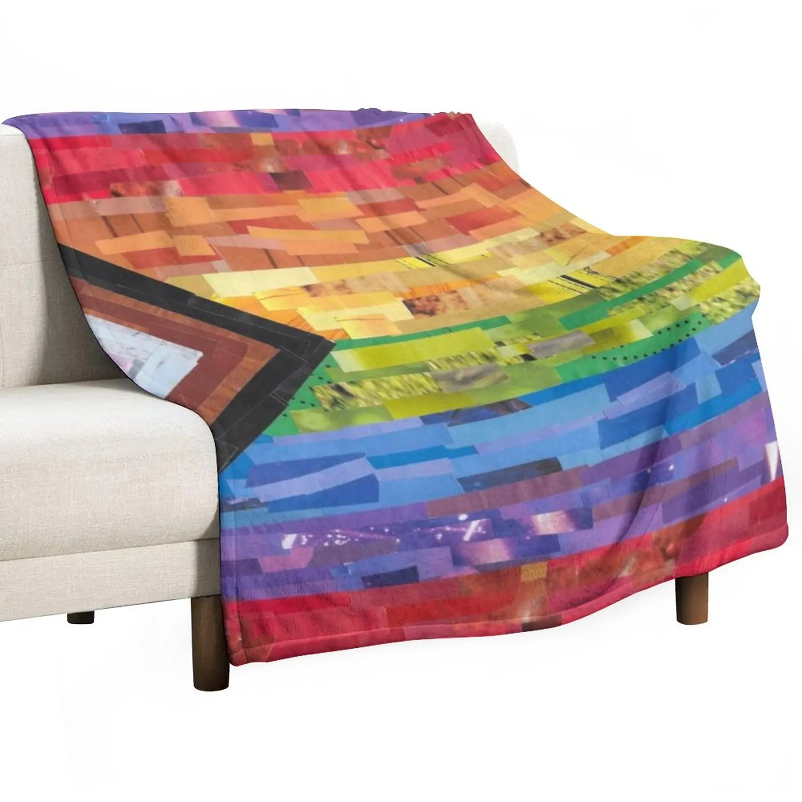 

Inclusive Pride Flag Throw Blanket Bed Fashionable Blanket Fashion Sofa Blankets