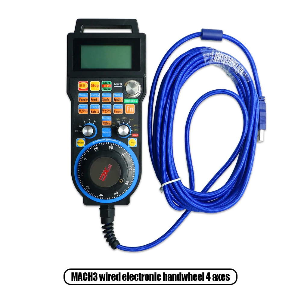 ★CNC Mach3 USBワイヤレス手動パルス発生器WHB04B-4 　新品★ XHC WHB04B CNC Wireless Handwheel