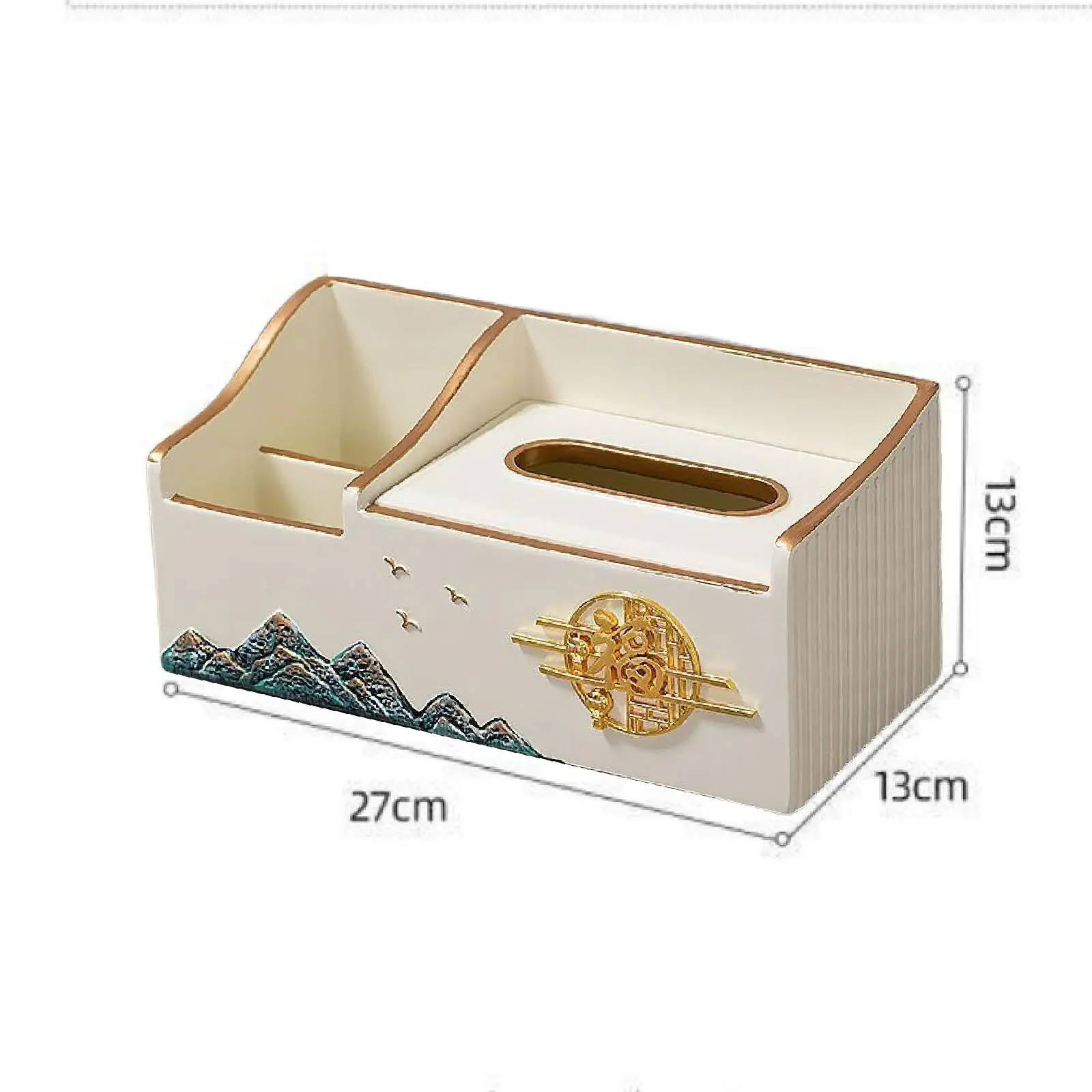 Multifunction Rectangular Tissue Holder Cover Case Napkin Box Tissue Box Cover for Bathroom Dorm Office Bedroom Dressers Kitchen