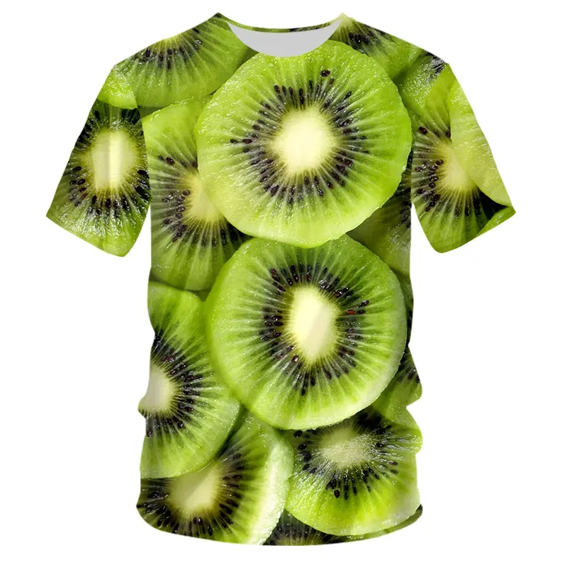 Watermelon Print Short Sleeve T Shirt for Men and Women