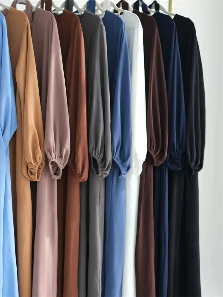 Фото Рамадан Abayas мусульманское арабское скромное платье молитвенная одежда для женщин Abaya Дубай, Турция мусульманский кафтан женское платье №2