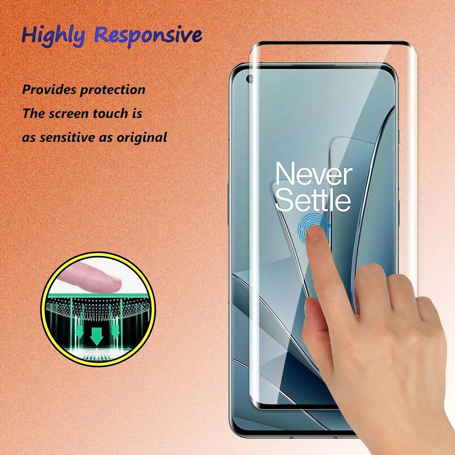 Premium Curved Edge Tempered Glass Screen Protector (2/4 Pack)