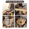 Electric 3D Wooden Puzzles Marble Run Model Kits  Brain Teaser Puzzle DIY handmade Christmas gift(Without battery) 4