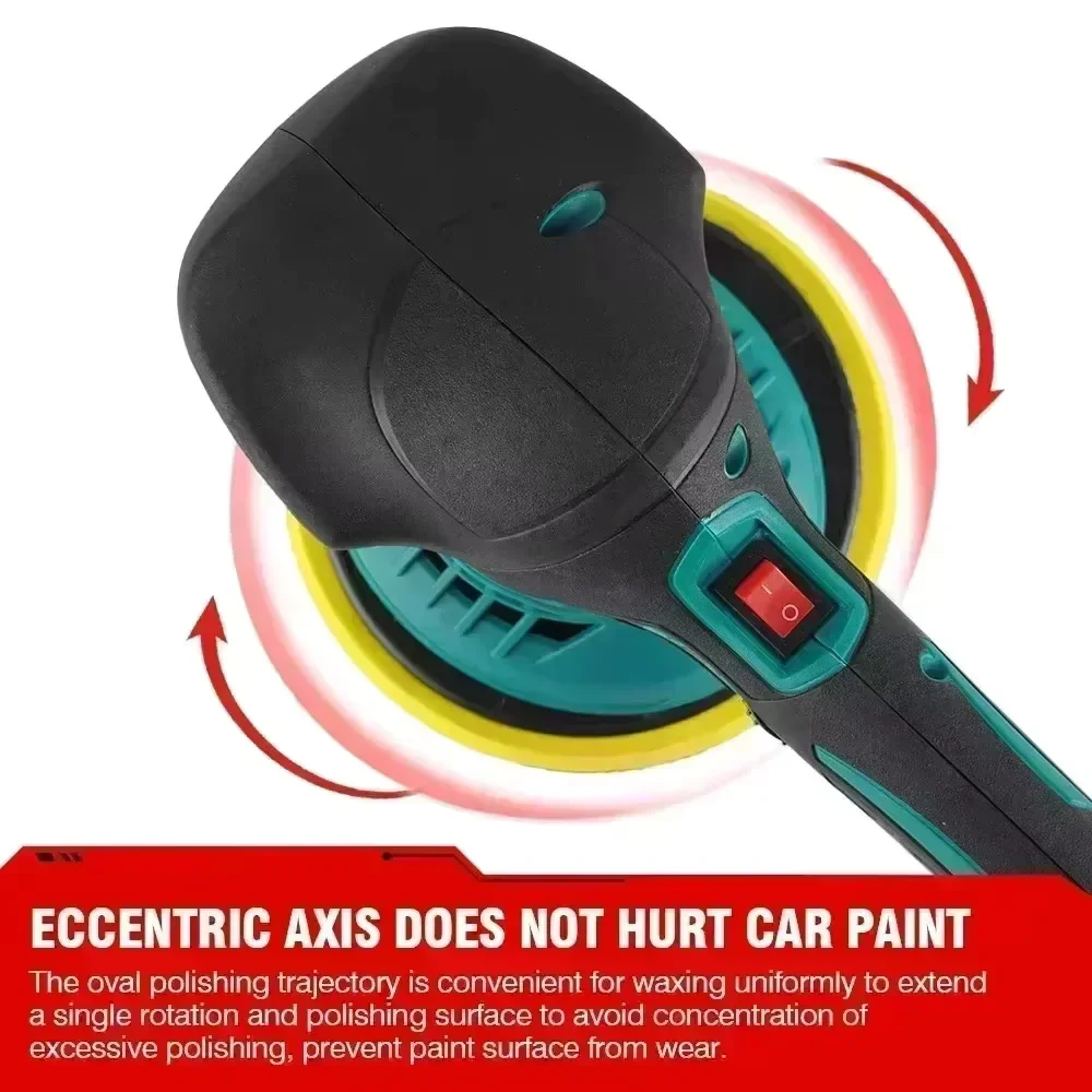 ONEVAN Cordless 21V Car Polisher Electric Polisher Automobile Car Polishing Sealing Glaze Machine For Makita 18v Battery 6