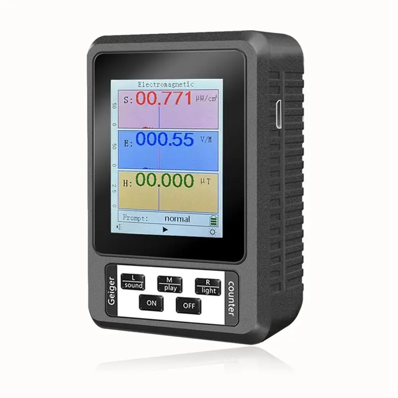 1개 EMF 측정기 방사선 선량계 모니터 테스터 고정밀 전문가용 XR-2-AEF7