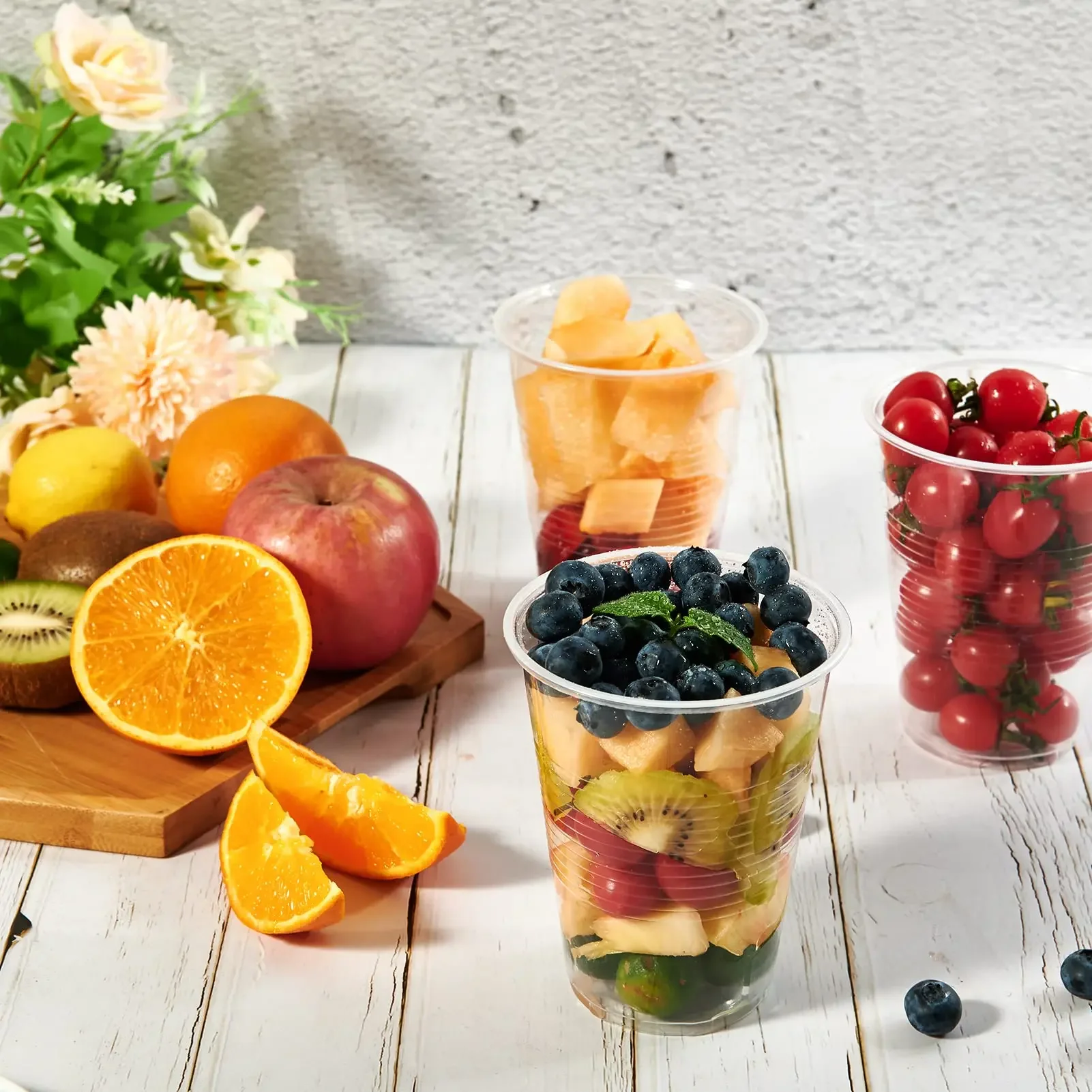 Plastic Cups Disposable Outdoor Picnic Birthday Kitchen Party Tableware Tasting 100PCS plastic cups